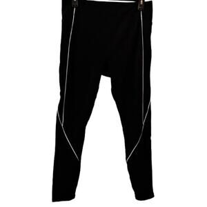 Ladies Motion 365 Made by Fabletics Athletic‎ Piped Black Leggings